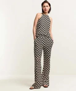 Top Summum Halter De Ganchillo En Zigzag