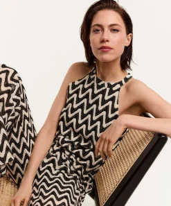 Top Summum Halter De Ganchillo En Zigzag