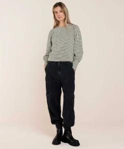 Top Summum Jersey Pied-De-Poule Lurex