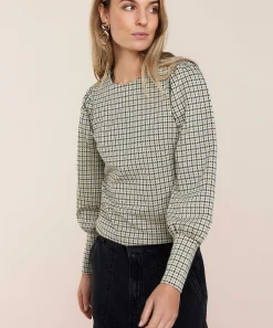 Top Summum Jersey Pied-De-Poule Lurex
