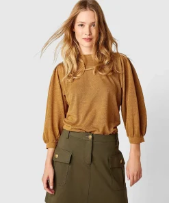 Top Summum Lurex Manga Abullonada
