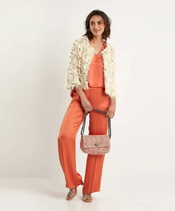 Top Summum Sedoso Floral Volante