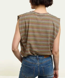 Top Summum Sin Mangas Rayas Lurex