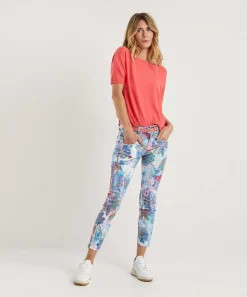 Vaqueros Pitillo Con Estampado Floral Ana De Brax