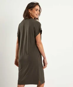 Vestido Ajustado Kyra Con Cuello En V Y Disco