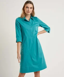 Vestido Camisero Con Bolsillos Laterales Lasalle