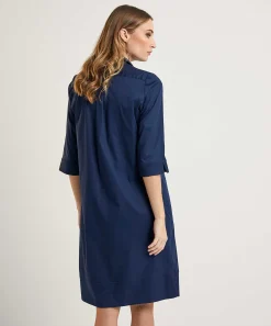 Vestido Camisero Con Bolsillos Laterales Lasalle