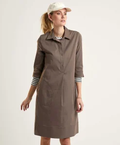 Vestido Camisero Con Bolsillos Laterales Lasalle