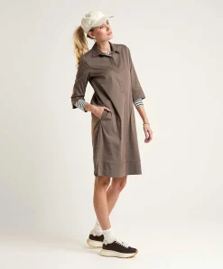 Vestido Camisero Con Bolsillos Laterales Lasalle