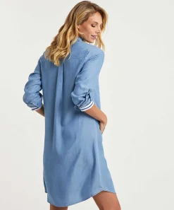 Vestido Camisero De Denim Suave Emotions