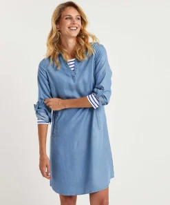 Vestido Camisero De Denim Suave Emotions
