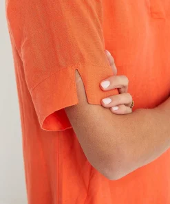 Vestido Camisero De Lino Kyra Laura