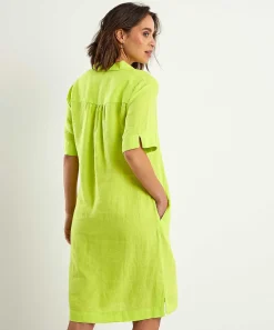 Vestido Camisero De Lino Kyra Laura