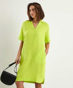 Vestido Camisero De Lino Kyra Laura
