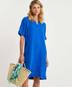 Vestido Camisero De Lino Kyra Laura