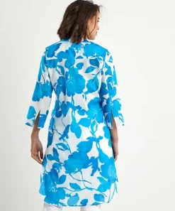 Vestido Camisero Kyra De Gasa De Algodon Flores Bonnie