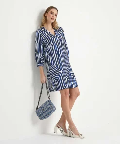 Vestido Caroline Biss Fancy Stripe