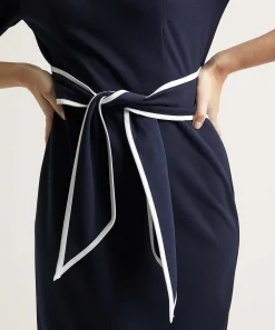 Vestido Con Ribetes En Contraste De Joseph Ribkoff