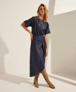Vestido De Cuero Vegano Caroline Biss