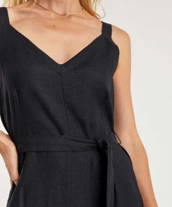 Vestido De Lino Kyra Tirantes Finos Lennie
