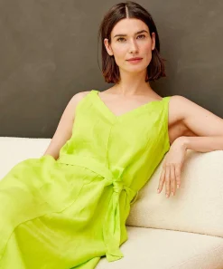 Vestido De Lino Kyra Tirantes Finos Lennie