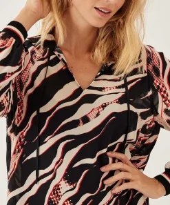 Vestido Deportivo De Gasa Con Estampado De Cebra De Marc Cain