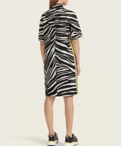 Vestido Deportivo De Neopreno Con Cremallera De Marc Cain Mezcla De Animales