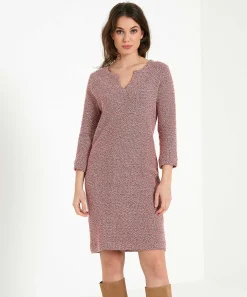 Vestido Giulia E Tu Boucle Con Escote Recortado
