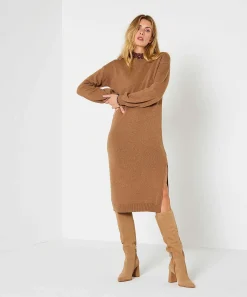 Vestido Giulia E Tu Manga Globo Lana/Cachemir