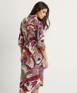 Vestido Giulia E Tu Paisley Con Botones