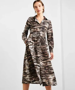 Vestido Jane Lushka Lina Estampado Animal