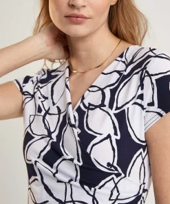 Vestido Joseph Ribkoff Con Estampado De Hojas
