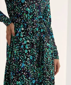Vestido Kyra Con Cinturon Estampado De Flores Jasmine