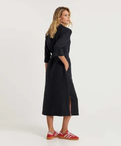 Vestido Kyra De Lino Con Cinturon Lian