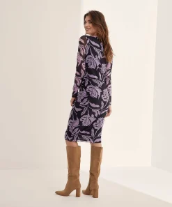 Vestido Kyra Malla Estampado Flores Maja