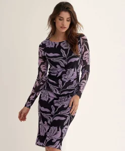 Vestido Kyra Malla Estampado Flores Maja