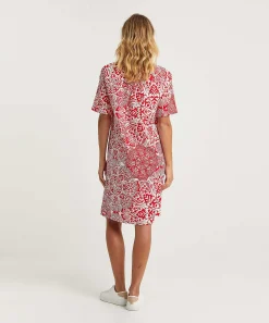 Vestido Kyra Mezcla De Lino Bicolor Leonie