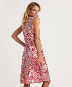 Vestido Kyra Mezcla De Lino Bicolor Jorieke