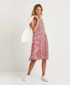 Vestido Kyra Mezcla De Lino Bicolor Jorieke
