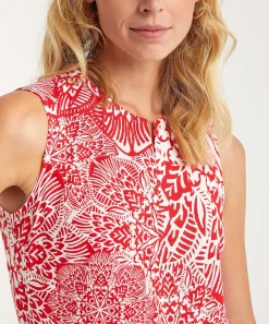 Vestido Kyra Mezcla De Lino Bicolor Jorieke