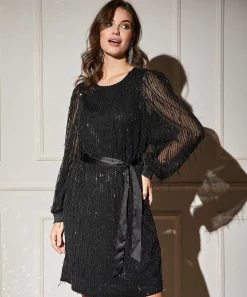 Vestido Summum Flecos Lentejuelas