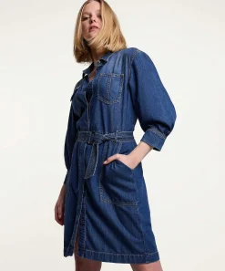 Vestido Vaquero Con Cinturon Summum