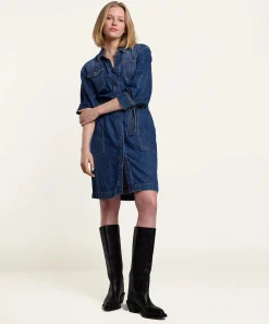 Vestido Vaquero Con Cinturon Summum